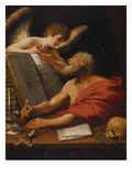 St. Hieronymus and the Cherub, about 1600-1624 Giclee Print by  Bolognese School