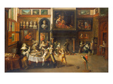 Gastmahl Im Hause des Buergermeisters Rockox, um 1630/1635 Giclee Print by Frans II the Younger Francken