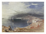 Santorini, 1845 Giclée-Druck von Carl Rottmann