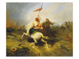 Turkish Standard Bearer Giclee Print by Alexandre Gabriel Decamps