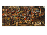 Marktszene. Fragment Einer Ecce-Homo- Darstellung, um 1550 Reproduction procédé giclée par Pieter Aertsen