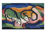 Sheep, 1912 Giclee Print by Franz Marc