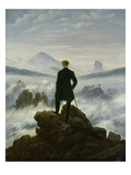 The Wanderer Above the Sea of Fog, about 1818 Giclée-Druck von Caspar David Friedrich