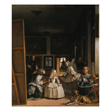 Las Meninas (The Courtladies) Reproduction procédé giclée par Diego Velázquez