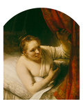 Sarah Expects Tobias in the Wedding Night, 164(.) Giclee Print by  Rembrandt van Rijn
