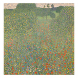 Meadow of Poppies, 1907 Reproduction procédé giclée par Gustav Klimt