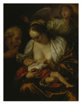 Die Hl.Familie Und Ein Engel Giclee Print by Godfried Schalcken