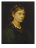 Portrait of a Girl, 1876 Giclée-Druck von Franz Von Defregger