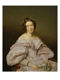 Portrait of Luise Loeffler (), Nee Feldmueller, 1836 Giclee Print by Ferdinand Georg Waldmüller