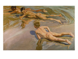 Nackte Knaben Am Strand Giclee Print by Joaquin Sorolla
