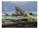 The Polar Sea (The Failed Hope), about 1823/24 Giclée-Druck von Caspar David Friedrich