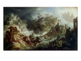 The Naval Battle of Salamis, about 1858 Giclee Print by Wilhelm Von Kaulbach