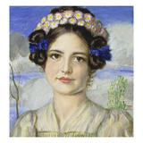 Bildnis Der Tochter Mary Giclee Print by Franz von Stuck