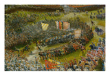 The Battle of Issus 333 V.Chr. (The Battle of Alexander at Issus), 1529. Detail Cenre Reproduction procédé giclée par Albrecht Altdorfer