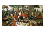 Bauernfest, 1550 Reproduction procédé giclée par Pieter Aertsen