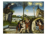The Fall of Man and Redemption, about 1529 Lámina giclée por Lucas Cranach the Elder