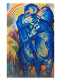 Tower of Blue Horses, 1913 Reproduction procédé giclée par Franz Marc