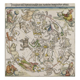 Map of the Northern Sky Giclee Print by Albrecht Dürer
