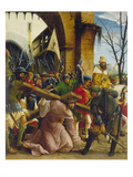 Passions/Sebastians-Altar in St.Florian Outside. Carrying the Cross Reproduction procédé giclée par Albrecht Altdorfer