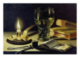 Still-Life with Burning Candle, 1627 Giclee Print by Pieter Claesz
