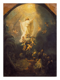 Ascension of Christ, 1636 Reproduction procédé giclée par  Rembrandt van Rijn