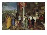 Winter, 1616 Giclée-Druck von Hendrik van Balen the Elder