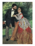 Alfred Sisley and Wife, 1868 Giclee Print by Auguste Renoir