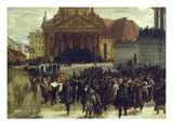 Die Aufbahrung Der Gefallenen Der Maerzrevolution in Berlin, 1848 Giclee Print by Adolph von Menzel