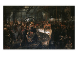 The Iron Mill Giclee Print by Adolph von Menzel