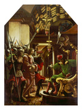 Passions/Sebastians-Altar in St. Florian Christ in Front of Kaiphas Reproduction procédé giclée par Albrecht Altdorfer