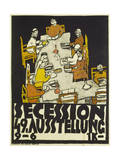 Poster for the Vienna Secession, 49th Exhibition, 1918 Giclee Print by Egon Schiele