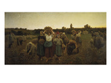 Calling in the Gleaners (Le Rappel Des Glaneuses), 1859 Giclee Print by Jules Breton