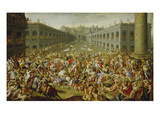 The Rape of the Sabine Women Giclee Print by Claude Deruet