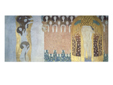 Beethoven-Fries, 1902: Poetic Arts and Genius, as Well as a Kiss to the Whole World Giclee Print by Gustav Klimt