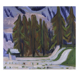 The First Snow, 1921-23 Giclee Print by Ernst Ludwig Kirchner