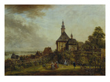 Die Weisenau Bei Mainz Giclee Print by Christian Georg II Schutz Or Schuz