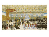 Wedding of Wilhelm V. of Bavaria with Renate of Lorraine, 1568. Dance And Giclee Print by Nikolaus Solis