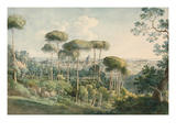 View from the Villa Melini of Rome, 1818/19 Giclee Print by Johann Georg von Dillis