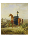 Countess Caroline Waldbott Von Bassenheim on Horseback in Front of Castle Leutstetten Lámina giclée por Albrecht Adam Countess Caroline Waldbott Von Bassenheim on Horseback in Front of Castle Leutstetten Lámina giclée por Albrecht Adam