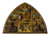 Basilika Sta.Croce. Christus Am Kreuz, Basilika, Legende Der Hl.Ursula, 1504 Giclee Print by Hans Burgkmair