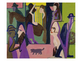Street Scene at Dusk, 1929 Giclee Print by Ernst Ludwig Kirchner