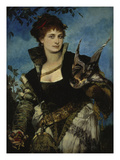 The Falconer, about 1880 Giclee Print by Hans Makart