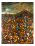 The Battle of Cannae in 216 Bc Reproduction procédé giclée par Hans Burgkmair