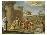 The Martyrdom of St. Stephen Giclée-tryk af Annibale Carracci The Martyrdom of St. Stephen Giclée-tryk af Annibale Carracci