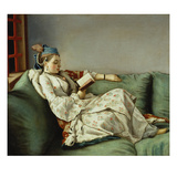 Maria Adelaide Reading Giclee Print by Jean-Etienne Liotard