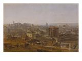 View from the Villa Malta in Rome onto the Capitol Giclee Print by Johann Georg von Dillis