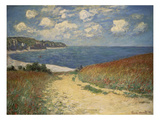 Path in the Wheat at Pourville, 1882 Giclee Print by Claude Monet