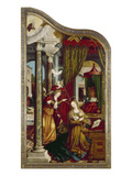 Wettenhausener Altar. Inner Left Panel: Annunciation, 1523 Giclee Print by Martin Schaffner