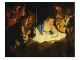 Adoration of the Shepherds, 1622 Giclee Print by Gerrit van Honthorst