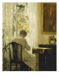 Am Wohnzimmerfenster Giclee Print by Carl Holsoe